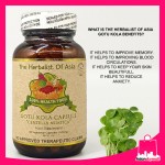 The Herbalist Of Asia Gotu Kola Capsule 500mg 90 Vegetarian Capsules